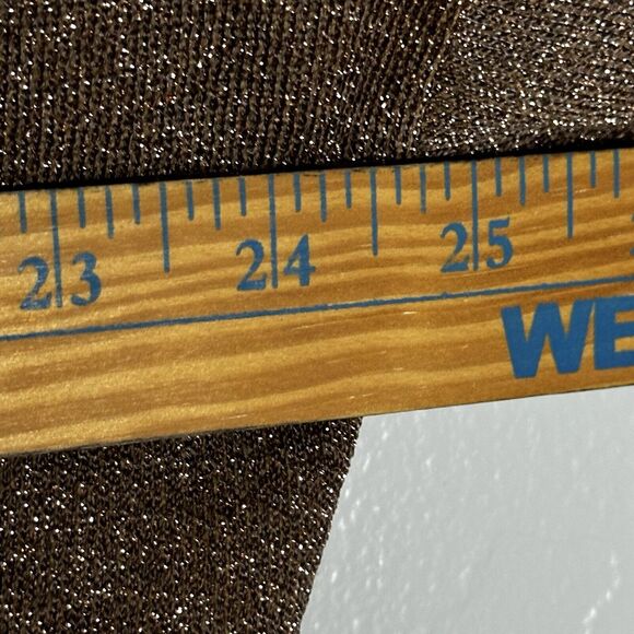 New Jcrew Crossover Gold-Flecked Jumpsuit Romper Overall Brown Size Large - Picture 9 of 11